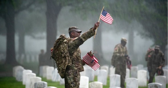 Memorial Day 2022 - Arlington Flag Placement
