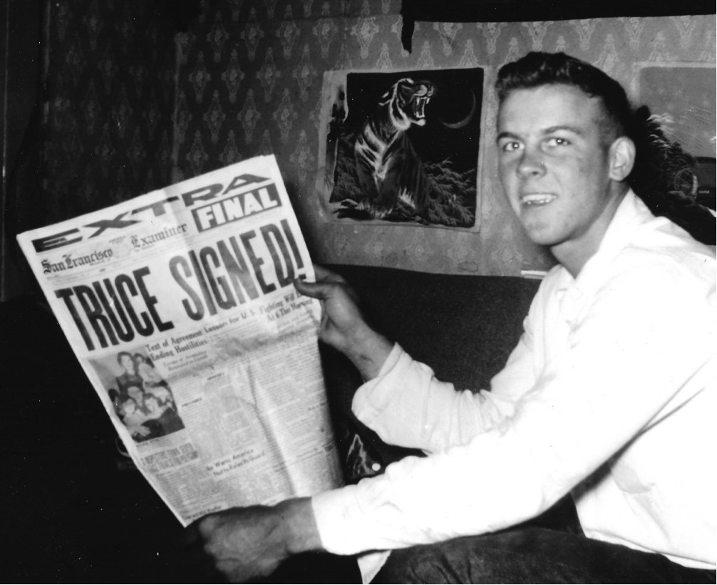 Wayne Warner of Springfield, Missouri, three weeks after he finished basic training at Fort Ord, California