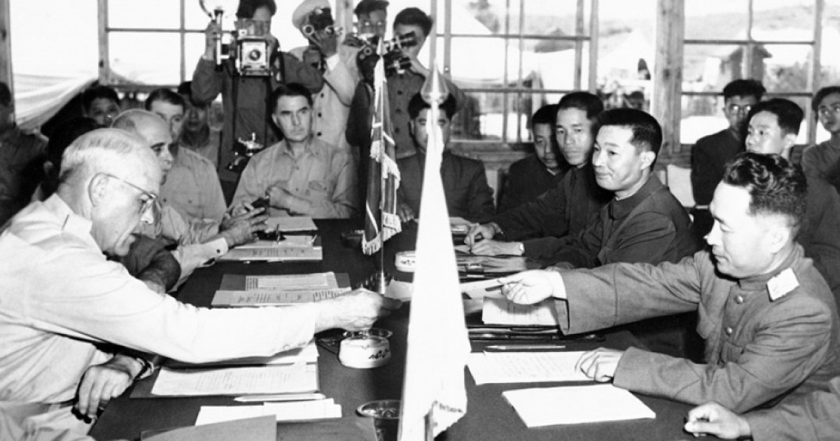 Truce Table at Punmunjom 1953