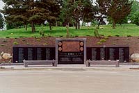 Wide view of Oregon Korean War Memorial