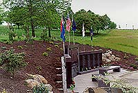 Angel view of Oregon Korean War Memorial