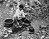 Woman Washing Clothes in river - Inchon 1951